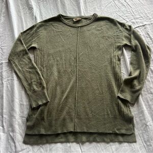 Elegant Olive Green Crewneck Sweater